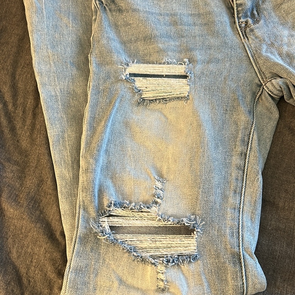 BME NWOT My Girl Light Patch Flare Jeans 7/27/34 - Picture 8 of 15